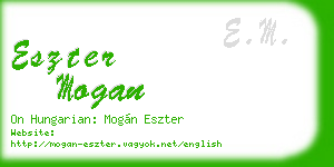eszter mogan business card