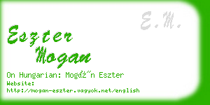 eszter mogan business card